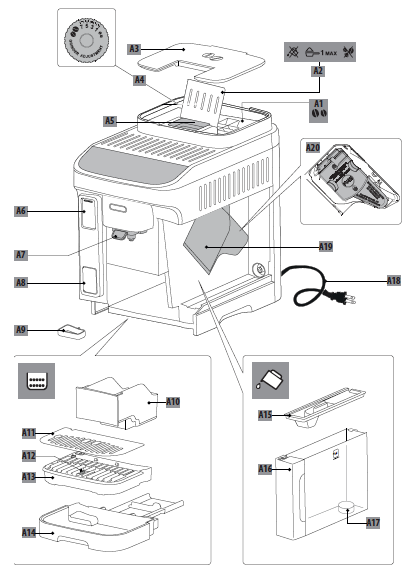 De'Longhi ECAM29X6Y Magnifica Evo Coffee Maker-1
