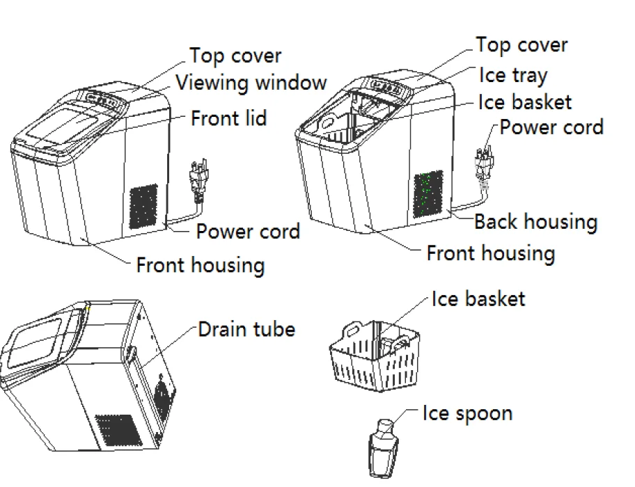Euhomy IM-03S Countertop Nugget Ice Maker User Manual Euhomy IM-03S Countertop Nugget Ice Maker 2