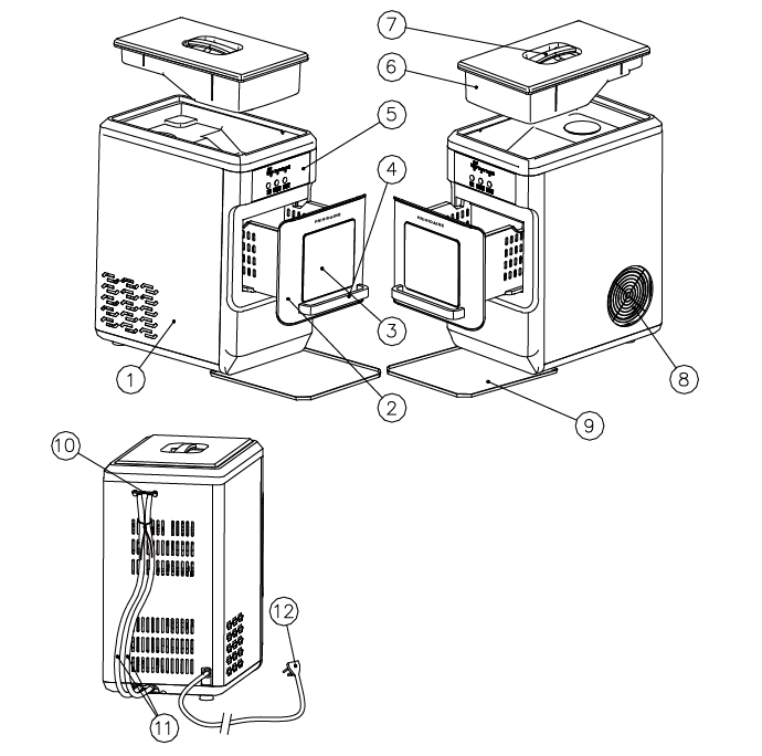 Frigidaire EFIC237 Countertop Nugget Ice Maker 1