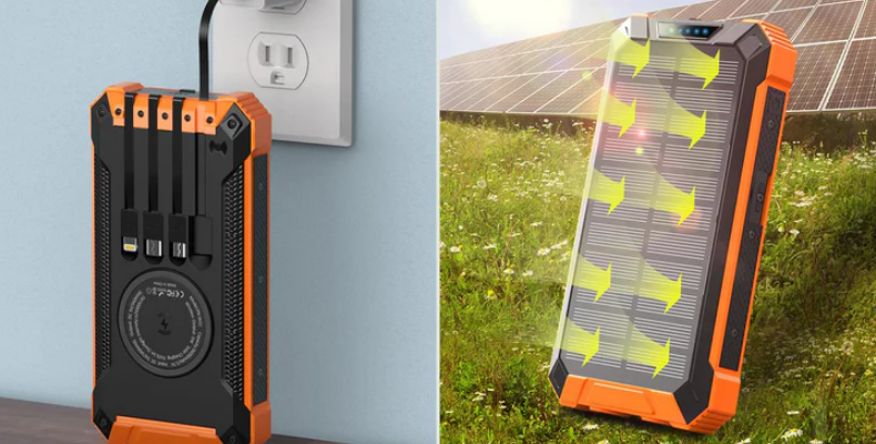 Goodaaa PN-W22 36000mAh Wireless Solar Power Bank-featured