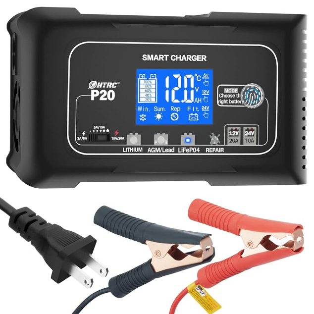 HTRC P20 20Amp 12V-24V Battery Charger-product