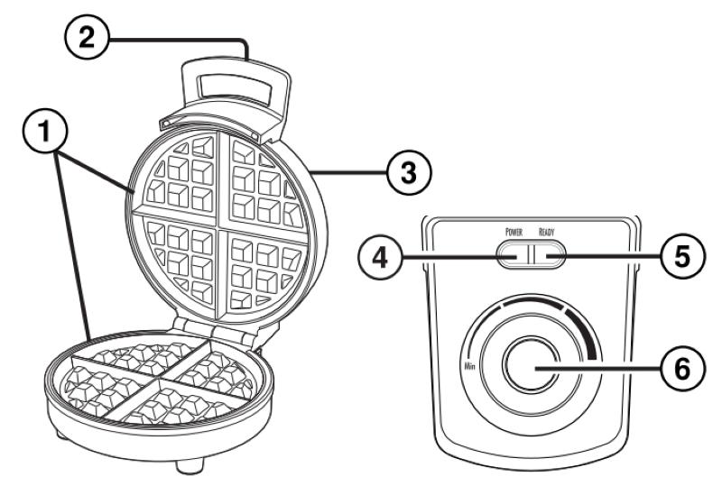 Hamilton Beach Belgian Waffle Maker User Manual 1