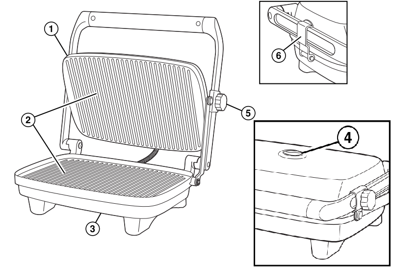 Hamilton Beach Panini Press Sandwich Maker Complete User Instructions 1