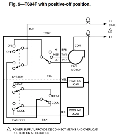 Honeywell T651A Line-Voltage Thermostat User Guide 11