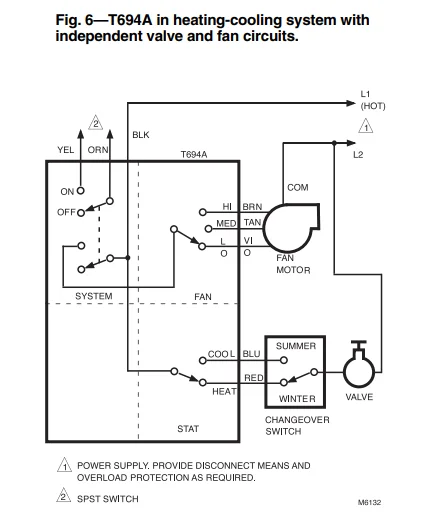 Honeywell T651A Line-Voltage Thermostat User Guide 8