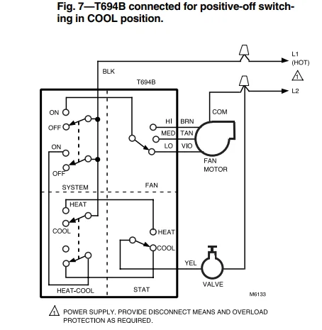 Honeywell T651A Line-Voltage Thermostat User Guide 9