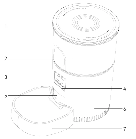 IMIPAW DU3L-KY Automatic Pet Feeder-1