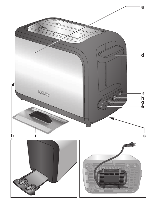KRUPS Express KH411D50 2-Slice Toaster 1