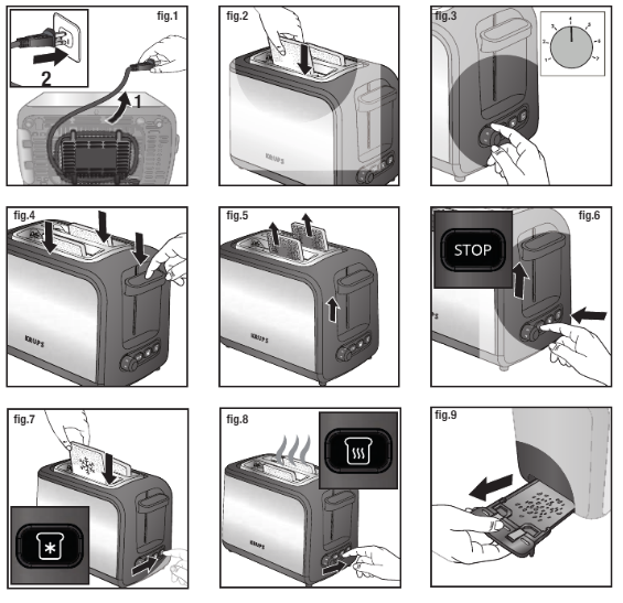 KRUPS Express KH411D50 2-Slice Toaster 2