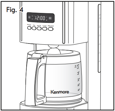 Kenmore 40707 12 Cup Programmable Coffee Maker User Guide Kenmore 40707 12 Cup Programmable Coffee Maker-6