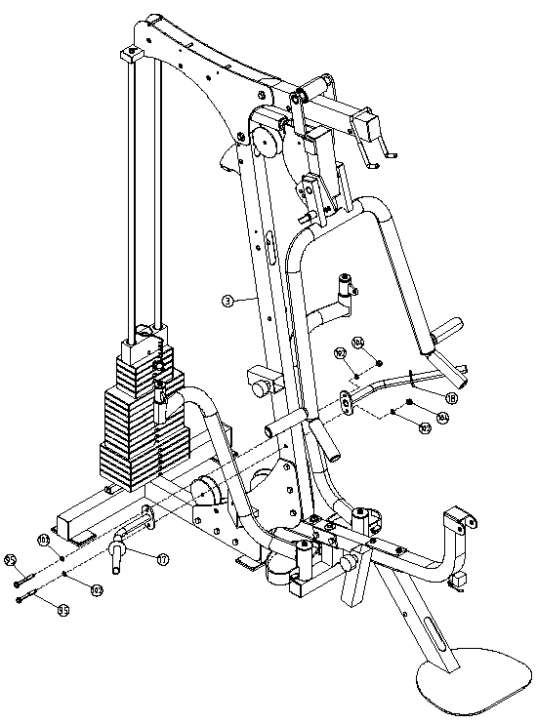Keys Fitness Power System 1850 Home Gym User Manual Keys Fitness Power System 1850 Home Gym-19