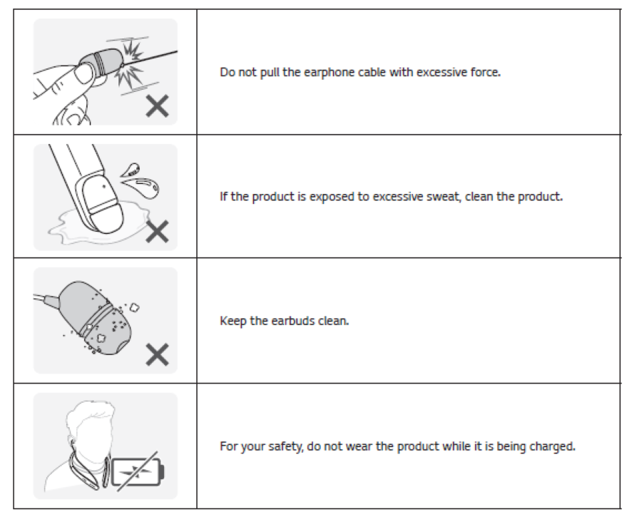 LG Tone Style HBS-SL5 Bluetooth Neckband Earbuds User Manual 1