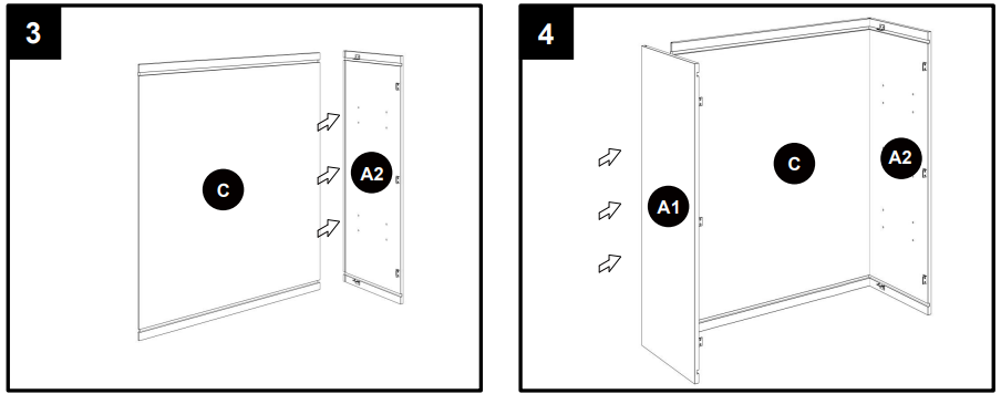 Lovmor W2442-E Medicine Wall Mounted Cabinet Instructions 11