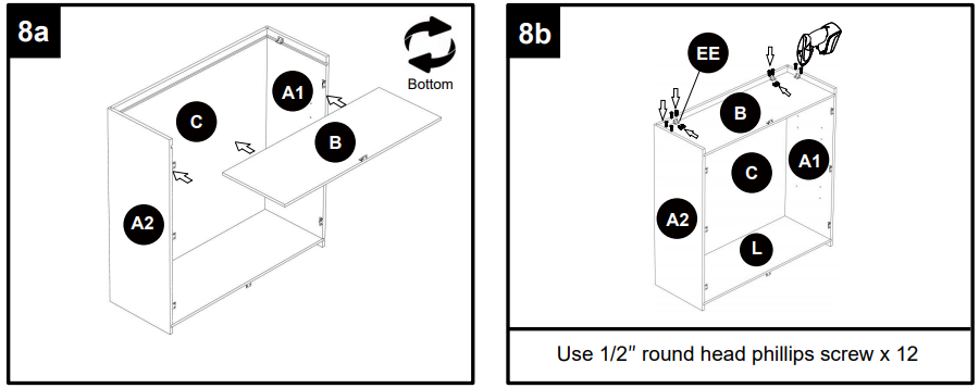 Lovmor W2442-E Medicine Wall Mounted Cabinet Instructions 14