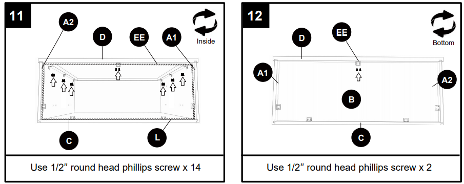 Lovmor W2442-E Medicine Wall Mounted Cabinet Instructions 16