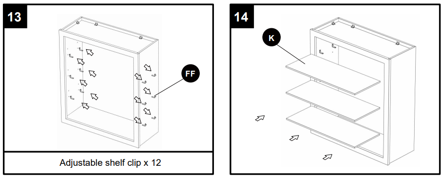 Lovmor W2442-E Medicine Wall Mounted Cabinet Instructions 17