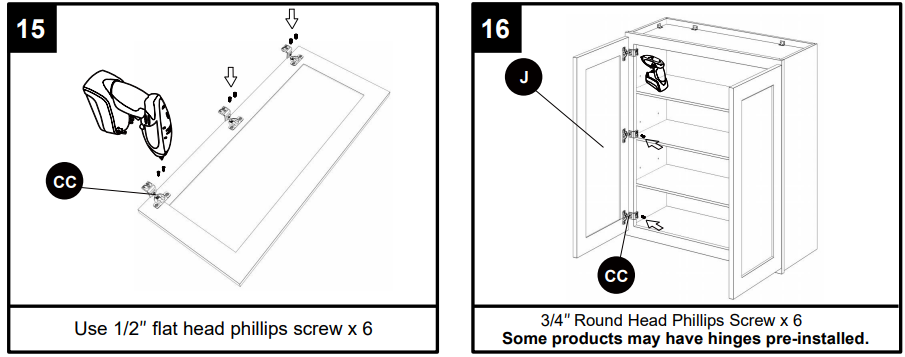 Lovmor W2442-E Medicine Wall Mounted Cabinet Instructions 18
