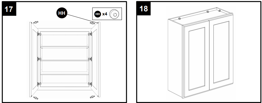Lovmor W2442-E Medicine Wall Mounted Cabinet Instructions 20