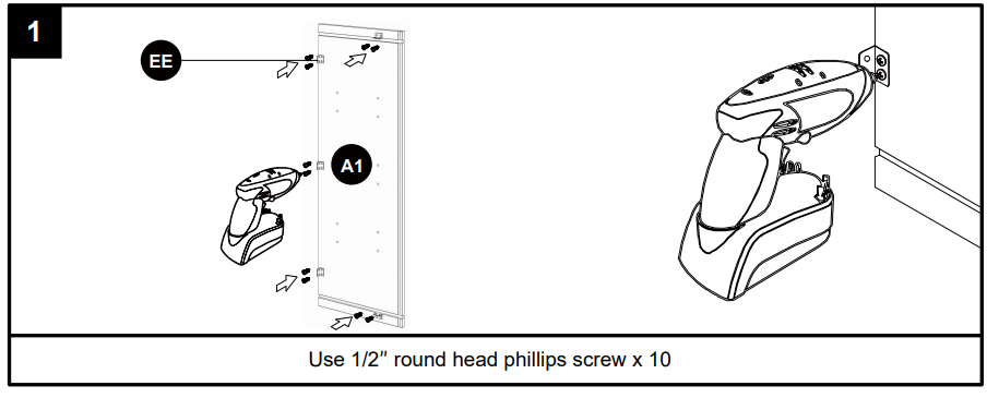 Lovmor W2442-E Medicine Wall Mounted Cabinet Instructions 9