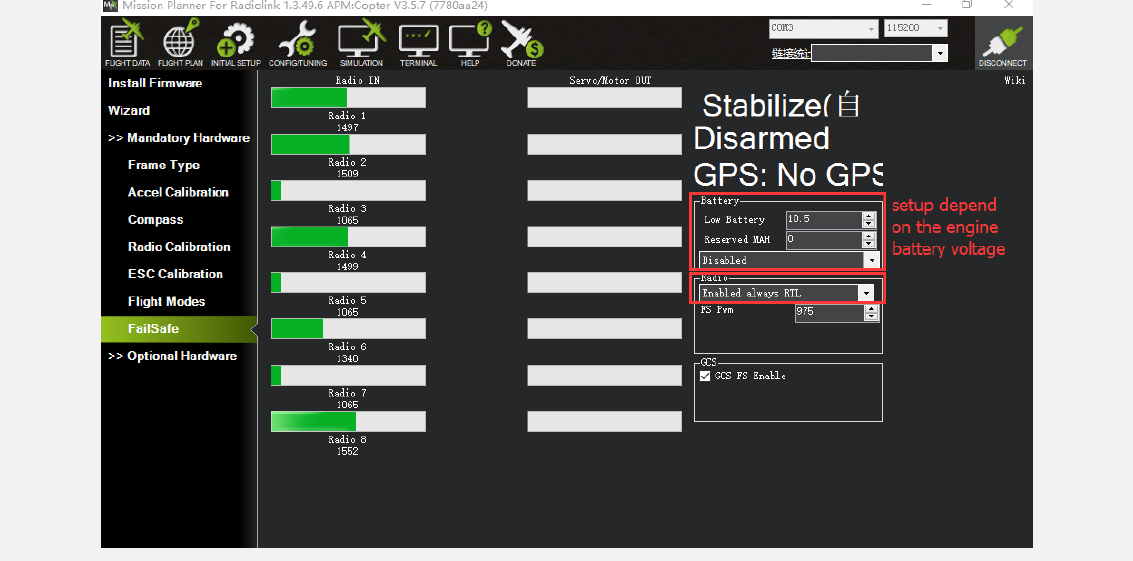 RadioLink Mini Pix Control Unit User Manual 39
