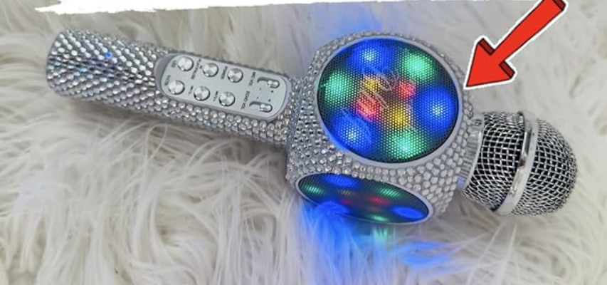 Sing-Along Bling Bluetooth Karaoke Microphone-featured