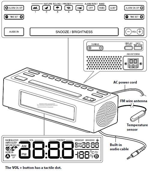 Sony ICF-C707 AM-FM Clock Radio-4