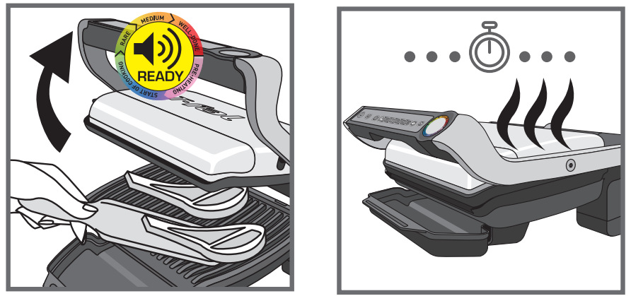 T-fal OptiGrill Stainless Steel Electric Grill Instruction Manual 27-28