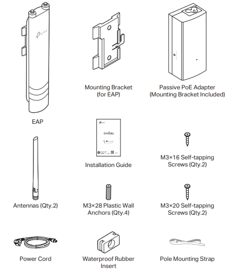 TP-Link EAP225-Wall Omada Wireless Wall-Plate Access Point Instructions 1