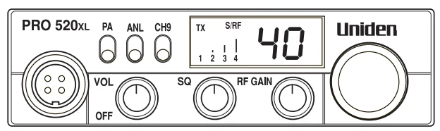 Uniden PRO520XL 40-Channel Mobile CB Radio-1