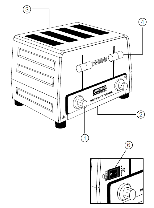 Waring Commercial WCT855 4-Slice Toaster Operating Manual Waring Commercial WCT855 4-Slice Toaster 1
