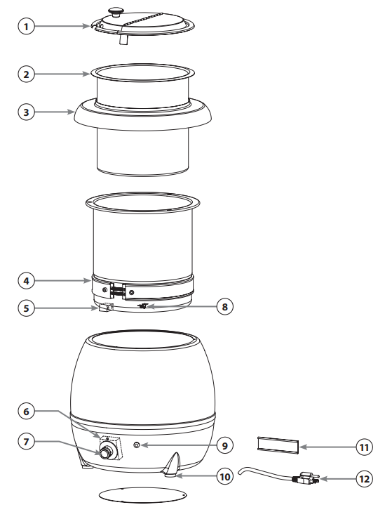 Winco ESW-66 10QT Electric Deluxe Kettle Soup Warmer User Manual Winco ESW-66 10QT Electric Deluxe Kettle Soup Warmer-2