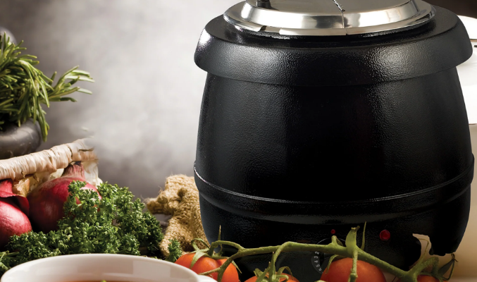 Winco ESW-66 10QT Electric Deluxe Kettle Soup Warmer-featured