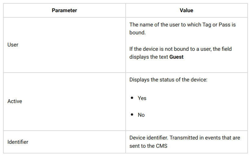 AJAX AJA-23525 Tag and Pass Keypad User Manual AJAX AJA-23525 Tag and Pass Keypad User Manual 6