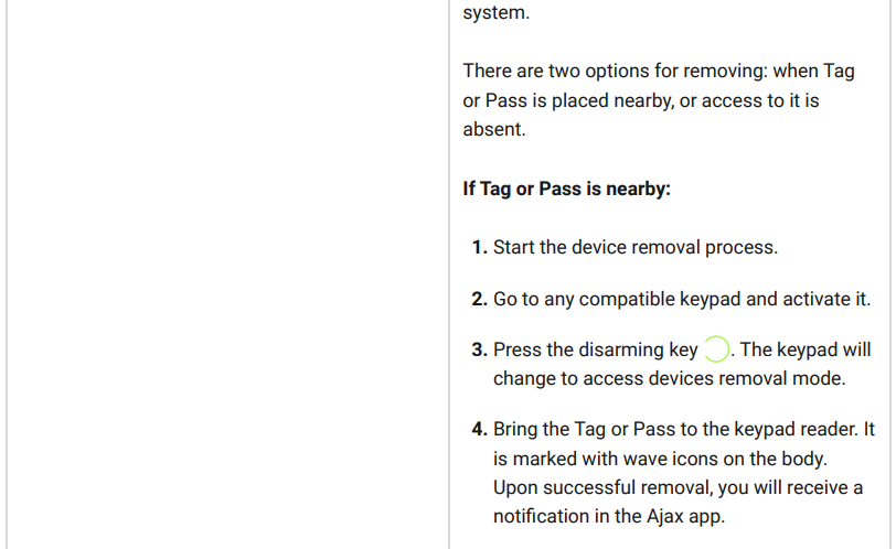 AJAX AJA-23525 Tag and Pass Keypad User Manual AJAX AJA-23525 Tag and Pass Keypad User Manual 9