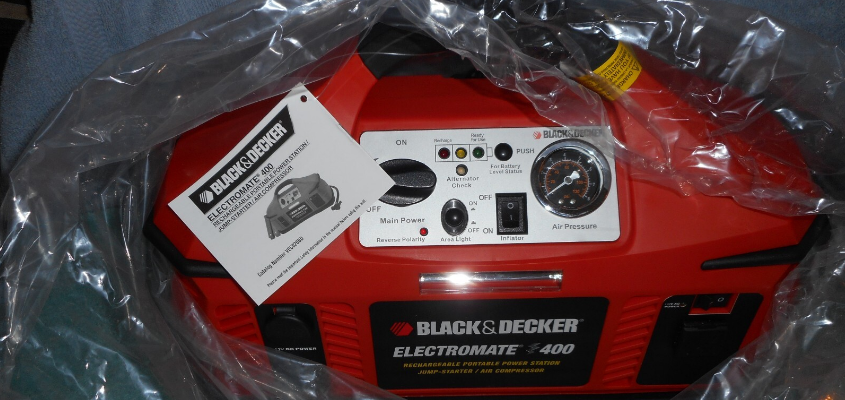 Black & Decker ElectroMate 400 Battery Jump Starter User Guide Black & Decker ELECTROMATE 400 Battery Jump Starter-featured