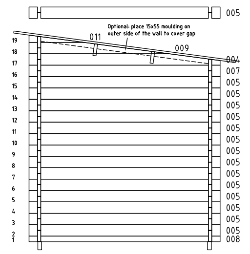 Bsaunas APL55-1 Halden-S 40 Log Sauna-13
