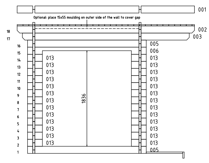 Bsaunas APL55-1 Halden-S 40 Log Sauna-17