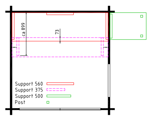 Bsaunas APL55-1 Halden-S 40 Log Sauna-45