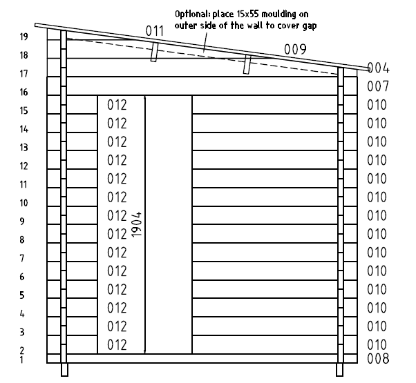 Bsaunas Halden XS Square Log Sauna Instructions Manual Bsaunas Halden XS Square Log Sauna Instructions Manual 13