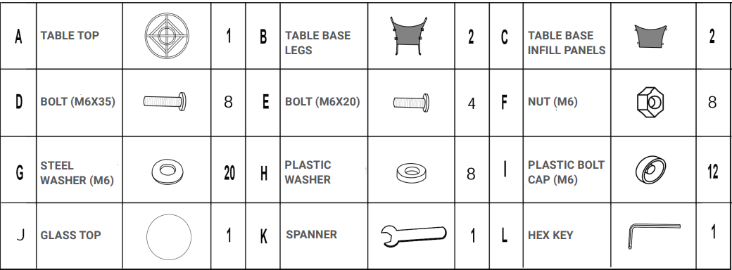 Dellonda DG65 Rattan Outdoor Dining-Bistro Table-1