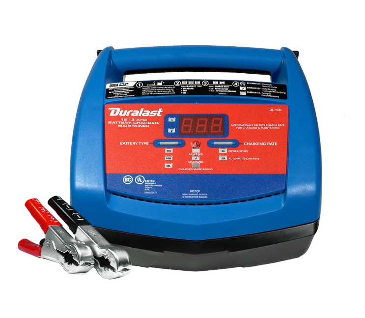 Duralast DL-15D 15 Amps Battery Charger User Guide Duralast DL-15D 15 Amps Battery Charger-product