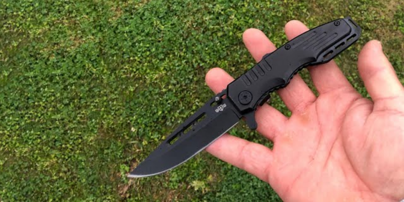 GRAND WAY Spring Assisted Knife With Safety Switch-featured