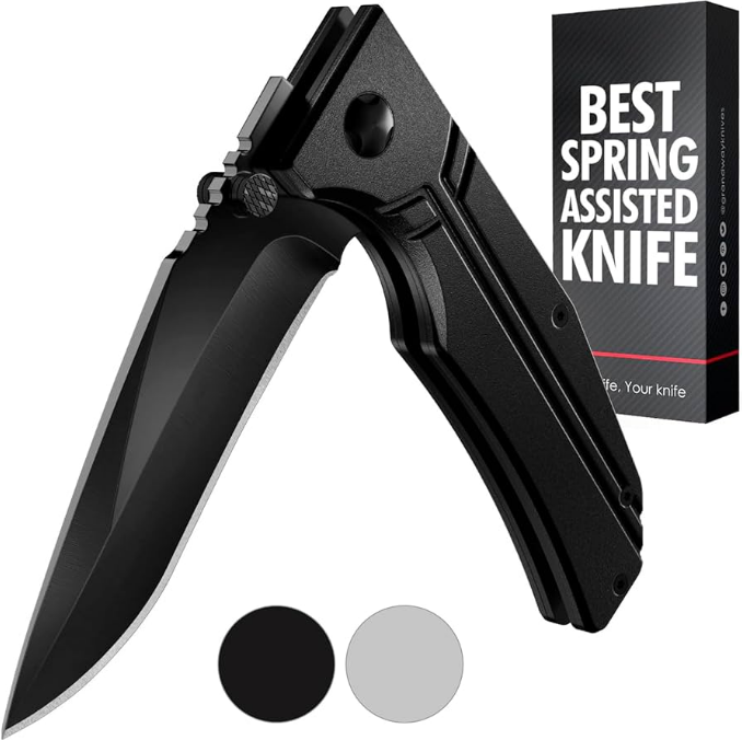 Grand Way Knives GW 6681 Spring Assisted Knife User Guide GRAND WAY Spring Assisted Knife With Safety Switch-product