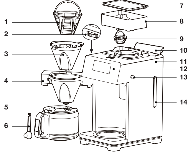 Galanz GLDC12S110A 2-in-1 Grind and Brew Coffee Maker User Manual 1
