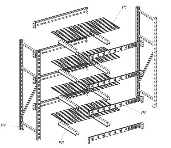 Gladiator GARS774 Heavy Duty Steel Rack Shelving Assembly Instructions 2