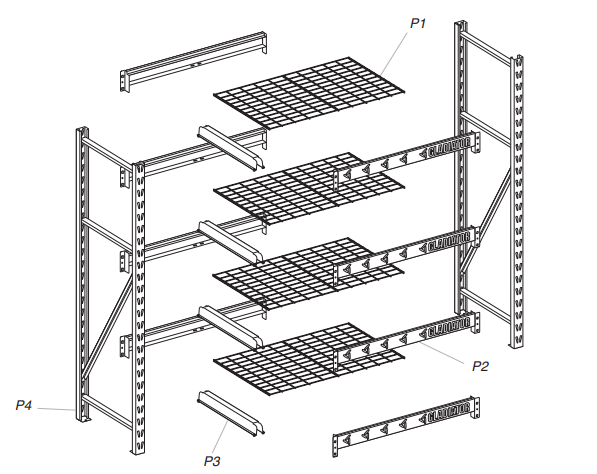 Gladiator GARS774 Heavy Duty Steel Rack Shelving Assembly Instructions 3
