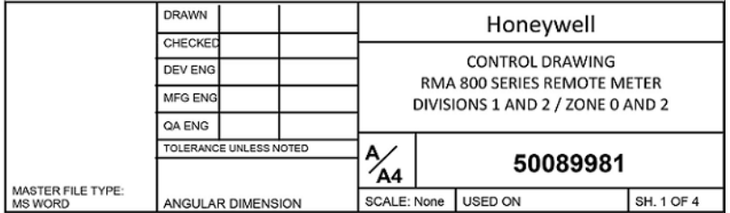 Honeywell RMA805 Enraf FlexLine Remote Indicator Installation Guide Honeywell RMA805 Enraf FlexLine Remote Indicator Installation Guide 15