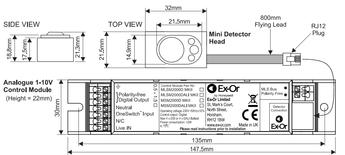 Honeywell W4267 DHS Mini Detector Installation Guide 1