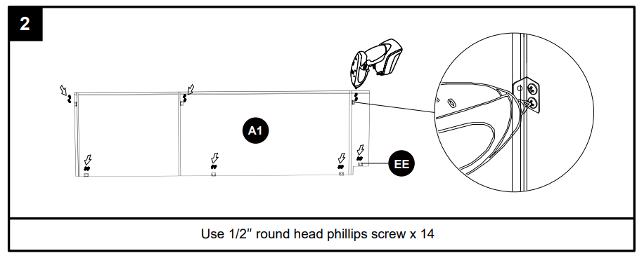 Lovmor U309624-E Pantry Tall Storage Cabinet Instructions 10