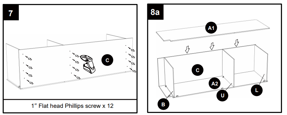 Lovmor U309624-E Pantry Tall Storage Cabinet Instructions 13